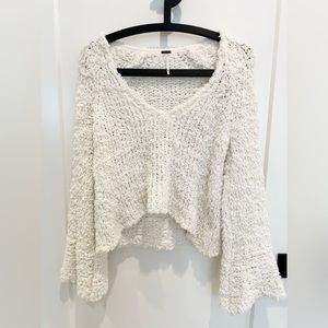 NWOT Free People Sand Dune Pullover Sweater in Ivory